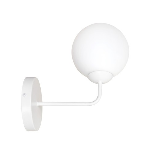 Pregos K1 Hvit vegglampe - Ø15 cm, E14, 230V, uten lyskilde