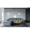 Abramo 2 Hvit pendellampe - E27, 230V, uten lyskilde