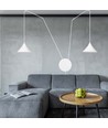 Abramo 2 Hvit pendellampe - E27, 230V, uten lyskilde