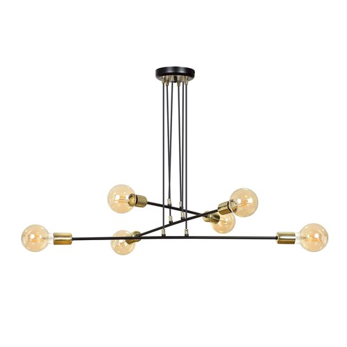 Vesio 6 Sort pendellampe - E27, 230V, uten lyskilde