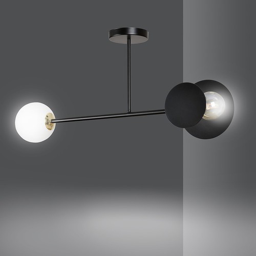 Minerva 2 Sort taklampe - Ø15 cm, E27, 230V, uten lyspære