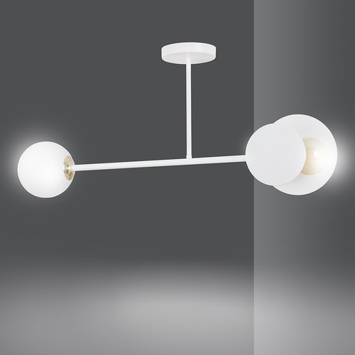 Minerva 2 Hvit taklampe - Ø15 cm, E27, 230V, uten lyskilde