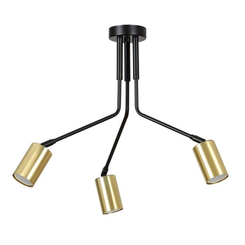 Verno 3 Sort taklampe - GU10, 230V, uten lyskilde