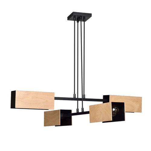 Zaper 4 Sort pendellampe - E27, 230V, uten lyskilde