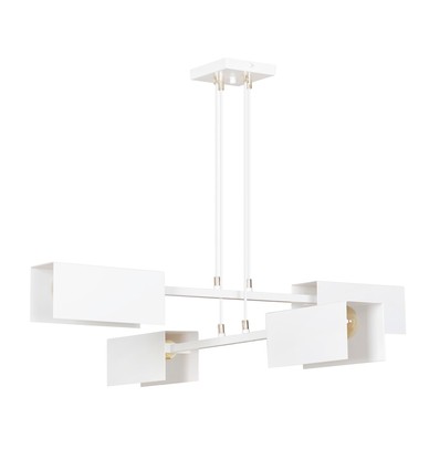 Tolos 4 Hvit pendellampe - E27, 230V, uten lyskilde