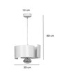 Vixon 1 Hvit pendellampe - E27, 230V, uten lyskilde