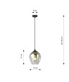 Istar 1 Sort/Grafitt pendellampe - Ø14 cm, E27, 230V, uten lyskilde