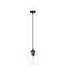 Istar 1 Svart/Transparent pendellampe - Ø14 cm, E27, 230V, uten lyskilde