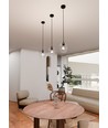 Istar 1 Svart/Transparent pendellampe - Ø14 cm, E27, 230V, uten lyskilde