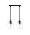 Istar 2 Sort/Transparent pendellampe - Ø14 cm, E27, 230V, uten lyskilde