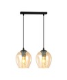 Istar 2 Sort/Amber pendellampe - Ø14 cm, E27, 230V, uten lyskilde