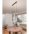 Istar 3 Sort/Transparent pendellampe - Ø14 cm, E27, 230V, uten lyskilde