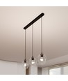 Istar 3 Sort/Transparent pendellampe - Ø14 cm, E27, 230V, uten lyskilde