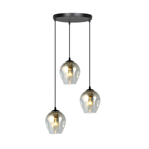 Istar 3 Sort Premium Grafitt pendellampe - Ø14 cm, E27, 230V, uten lyskilde