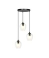 Istar 3 Sort Premium Transparent pendellampe - Ø14 cm, E27, 230V, uten lyskilde