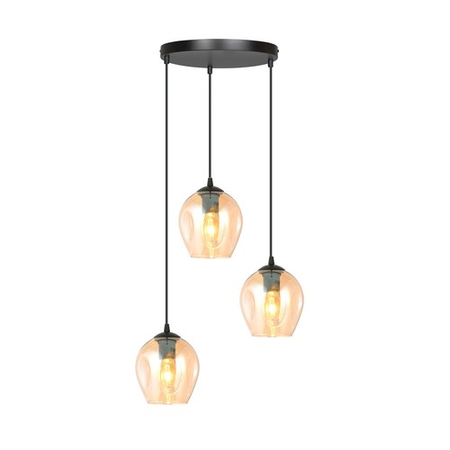 Istar 3 Sort Premium Rav pendellampe - Ø14 cm, E27, 230V, uten lyskilde