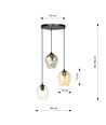 Istar 3 Svart Premium Mix pendellampe - Ø14 cm, E27, 230V, uten lyskilde