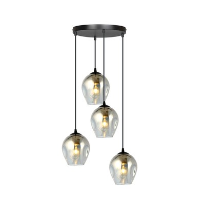 Istar 4 Sort Premium Grafitt pendellampe - Ø14 cm, E27, 230V, uten lyskilde