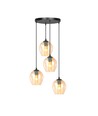 Istar 4 Sort Premium Rav pendellampe - Ø14 cm, E27, 230V, uten lyskilde.