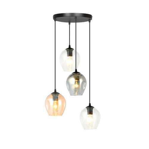 Istar 4 Sort Premium Mix pendellampe - Ø14 cm, E27, 230V, uten lyskilde.
