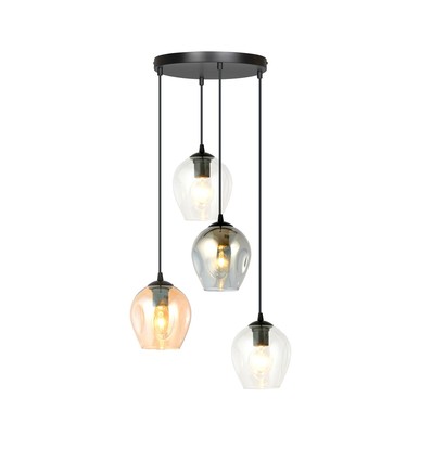 Istar 4 Sort Premium Mix pendellampe - Ø14 cm, E27, 230V, uten lyskilde.