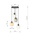 Istar 4 Sort Premium Mix pendellampe - Ø14 cm, E27, 230V, uten lyskilde.