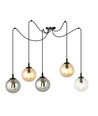 Gigi 5 Sort Mix pendellampe - Ø14 cm, E14, 230V, uten lyskilde.