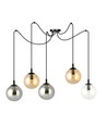 Gigi 5 Sort Mix pendellampe - Ø14 cm, E14, 230V, uten lyskilde.
