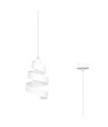 Saga 1 Hvit pendel lampe - E27, 230V, uten lyskilde