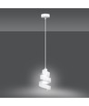 Saga 1 Hvit pendel lampe - E27, 230V, uten lyskilde