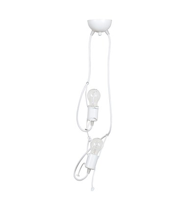 Bobi 2 Hvit pendellampe - E27, 230V, uten lyskilde