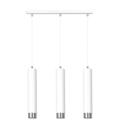 Kibo 3 Hvit/Krom pendellampe - GU10, 230V, uten lyskilde
