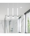 Kibo 3 Hvit/Krom pendellampe - GU10, 230V, uten lyskilde