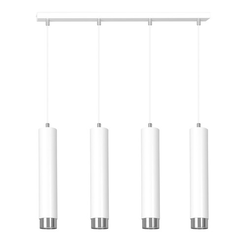 Kibo 4 Hvit/Krom pendellampe - GU10, 230V, uten lyskilde