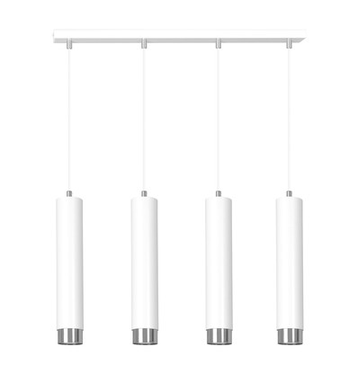 Kibo 4 Hvit/Krom pendellampe - GU10, 230V, uten lyskilde