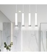 Kibo 4 Hvit/Krom pendellampe - GU10, 230V, uten lyskilde