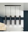 Kibo 4 Sort/Krom pendellampe - GU10, 230V, uten lyskilde