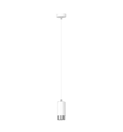 Fumiko 1 Hvit/Krom pendellampe - GU10, 230V, uten lyskilde