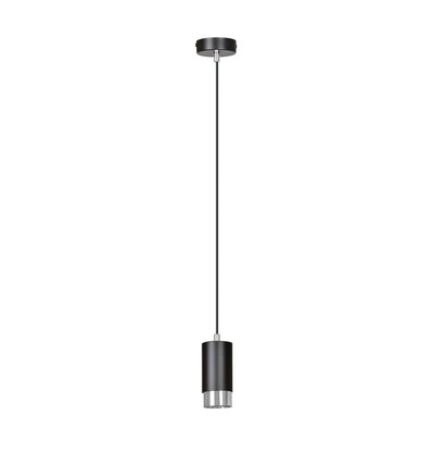 Fumiko 1 Sort/Krom pendellampe - GU10, 230V, uten lyskilde