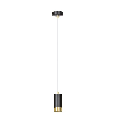 Fumiko 1 Sort/Gull pendellampe - GU10, 230V, uten lyskilde