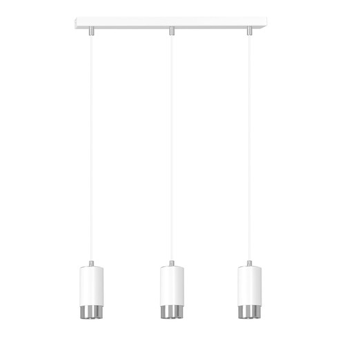 Fumiko 3 Hvit/Krom pendellampe - GU10, 230V, uten lyskilde