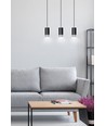 Fumiko 3 Sort/Krom pendellampe - GU10, 230V, uten lyskilde