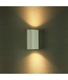 GU10 vegglampe med opp/ned lys - IP44 utendørs, hvit, aluminium, uten lyskilde