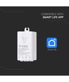 WiFi mottaker til trådløse brytere, 1000W - Smart Home, kompatibel med Alexa/Google Home, IP20 innendørs
