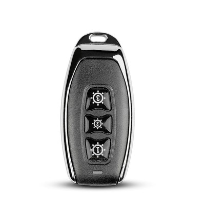 Trådløs 3-trykk kontakt, sort - IP54, 3V, rekkevidde opptil 160m, til V-TAC Smart Light / RF mottaker