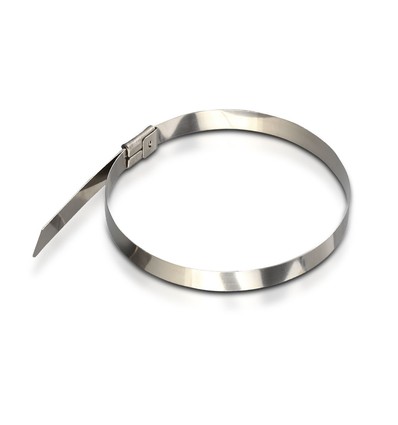 Rustfritt Kabelbinder, 100 stk pose - Bredde 4,6mm, 30 cm