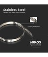 Rustfritt Kabelbinder, 100 stk - Bredde 4,6 mm 35 cm lengde
