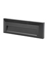3W LED trappelys - IP65, sort, rektangulær, utendørs, 230 x 80 x 28 mm