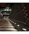 3W LED trappelys - IP65, sort, rektangulær, utendørs, 230 x 80 x 28 mm