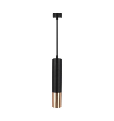 V-Tac GU10 sort/gull pendellampe - Ø6x30cm, GU10